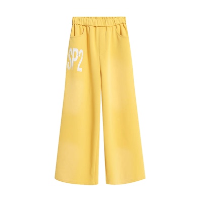 【0123start~】黄色街舞运动裤女