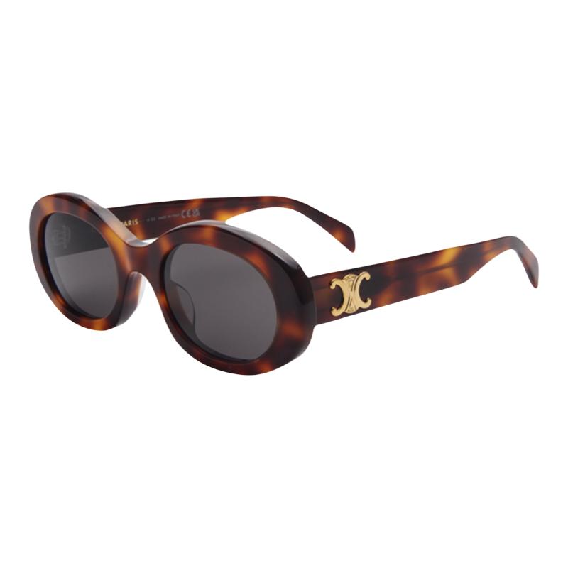 【自营】CELINE/瑟琳女款墨镜板材凯旋门哈瓦那色太阳镜CL40194U