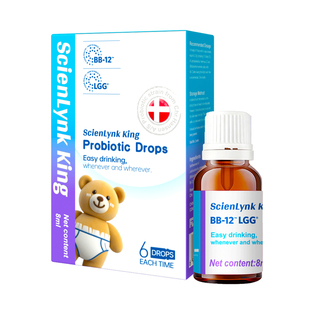 思连康健科汉森BB12+LGG益生菌滴剂新生婴儿儿童宝宝肠胃原装进口