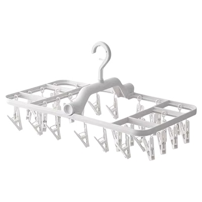 防风折叠多夹子晾衣架晾衣袜子架