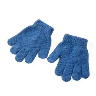 韩系秋冬宝宝兔毛手套~ins纯色简约男童女童户外保暖搭配洋气手套