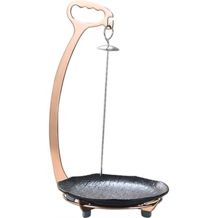 创意个性酒店餐厅特色餐具不锈钢烧烤肉串架子羊肉串挂架串烧吊架