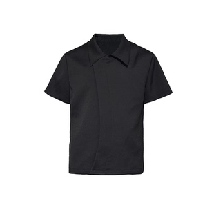 JCAESAR SHIRT C型纽扣短袖衬衫 内扣式纽扣 短衣长合体版型 耐磨