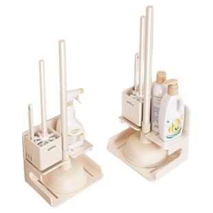 马桶吸家用无死角疏通器刷子皮搋子置物架免打孔壁挂卫生间奶油风