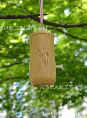 跨境蜂鸟鸟窝悬挂秋千鸟窝Hummingbird房子House木质工艺品