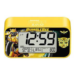 变形金刚电子闹钟2026新款儿童男孩学生专用起床困难叫醒神器智能