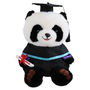 毕业公仔学士服玩偶娃娃博士帽硕士服香港中文大学畢業礼物定制