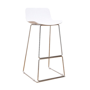 北欧高脚凳靠背吧椅现代简约酒吧椅设计师吧凳抖音网红同款