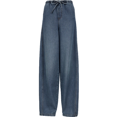 ONLY中腰阔腿裤牛仔裤