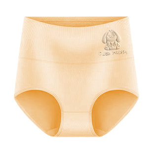 纯棉内裤女高腰收腹抗菌裆亲肤透气女士全棉大码中年胖妈妈三角裤