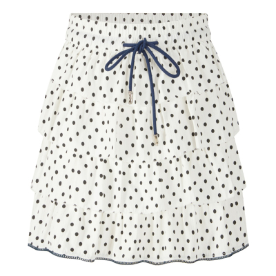 HERLIAN 2026年春夏新品波点满印蛋糕蓬蓬裙抽绳女显瘦百搭半裙