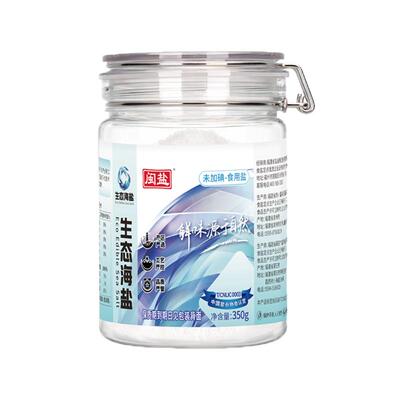 未加碘生态海盐350g罐装