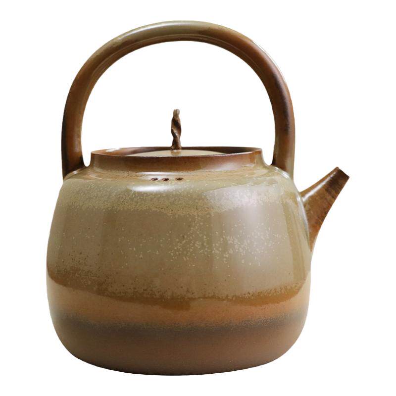 明德园红淘红泥提梁陶壶烧水煮茶