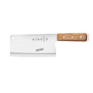 十八子作菜刀斩切刀家用木柄中式切菜切肉锋利文武刀厨房不锈钢刀