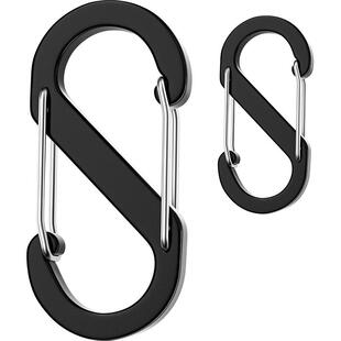 登山扣S型8字扣快挂扣挂钩行李铝合金水瓶扣户外背包钥匙扣安全扣