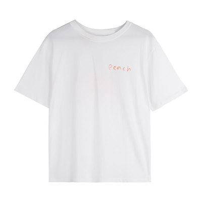 现货韩国东大门ins后背印花T恤