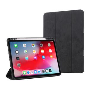 适用苹果apid外套Pro12.9带笔槽ipad air4保护套三折式2020壳八代10.2