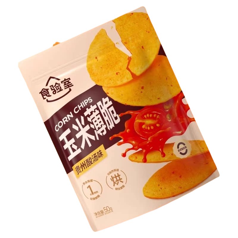 食验室玉米薄脆饼干非油炸健康