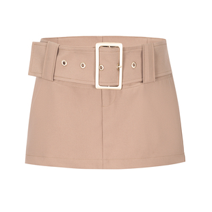 PEMPL半身裙女春夏新款低腰超短裙大腰带显瘦包臀裙减龄显瘦a字裙