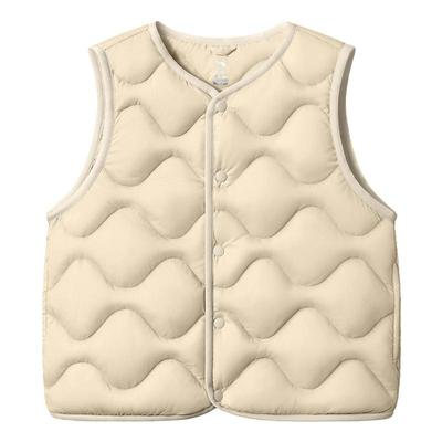 骆驼儿童羽绒马甲轻薄款