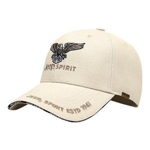 吉普2025新款四季纯棉硬顶鸭舌帽