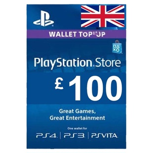 PlayStation Network Gift Card 100GBP英国PSN数字充值卡PS5/PS4