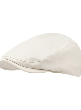 复古小香风格纹显脸小前进帽女