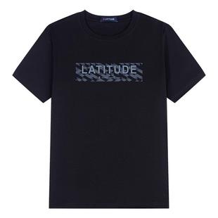 [100%液氨棉]梦特娇夏季男士圆领短袖T恤时尚纯棉体恤凉感透气薄J