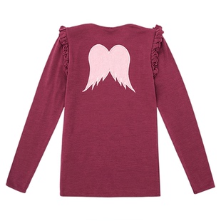 挪威WoolLand美利奴羊毛女童秋衣保暖长袖透气排汗秋冬女内衣套装