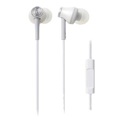 【日本直邮】Audio Technica铁三角智能手机的内耳式耳机白色ATH-
