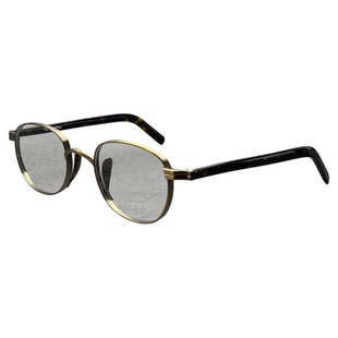 日式本万年龟纯钛眼镜框男女款复古枪色方框近视架配高度数眼镜潮