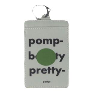 pomp原创设计 随身行卡包钥匙扣组合 撞色艺术真皮透明亚克力挂件