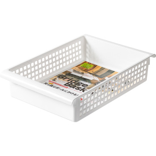 日本进口下水槽收纳筐厨房橱柜伸缩杆分层置物架免打孔洗手台隔板