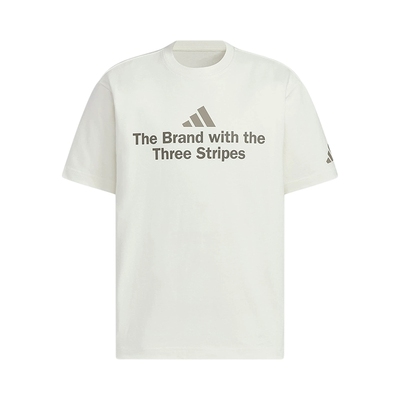 adidas阿迪达斯夏男棉质运动休闲短袖圆领T恤宽松透气KF0124