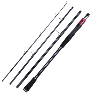 短节便携轻雷路亚竿打黑专用远投超硬H调碳素路亚黑鱼雷强竿套装