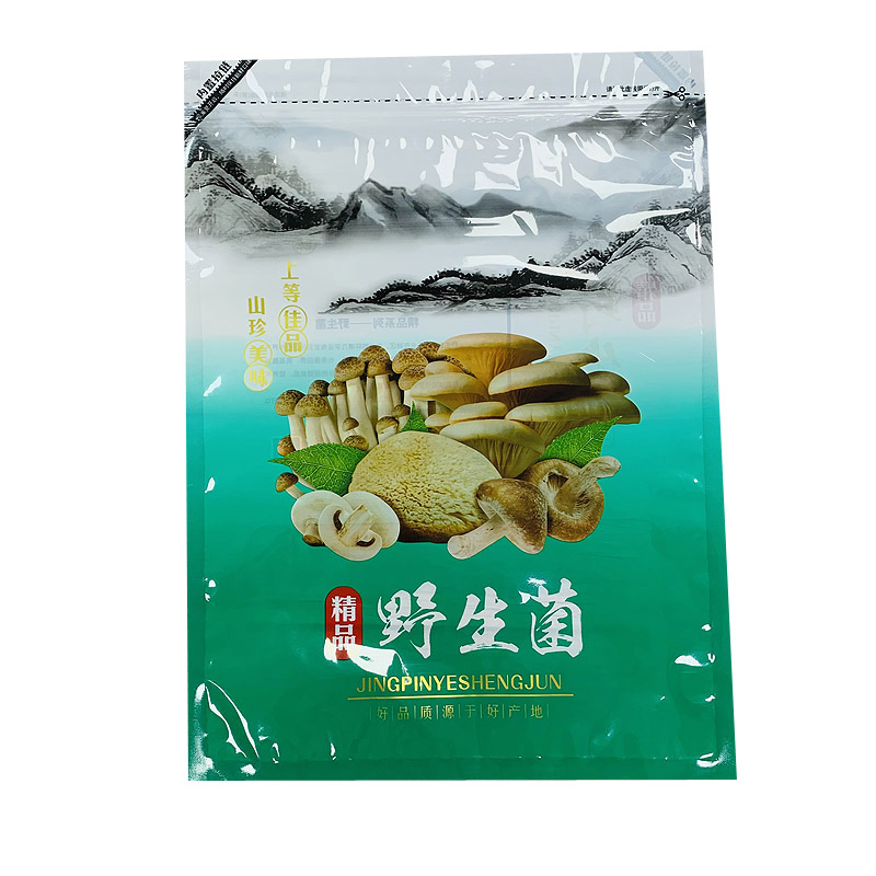 500克通用野生菌包装带自封袋