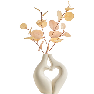 陶瓷花瓶装饰品摆件客厅插花轻奢高级感电视柜玄关餐桌艺术品家居