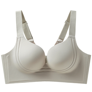 大码调整型无痕内衣女大胸显小胸聚拢收副乳防下垂夏季薄款文胸罩