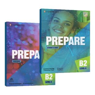 2022新版 Prepare B2 Level 6 剑桥出版社Cambridge  考试FCE备考  学生书+练习册含在线练习原版进口