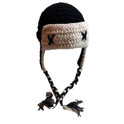 儿童毛线帽子护耳针织2025新款秋冬季大男孩宝小痞帅气冬天飞行员