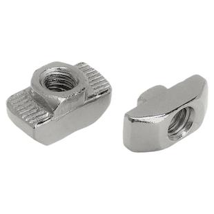 欧标铝型材螺母 船型螺母20304045型材L镀镍/304不锈钢T型螺母