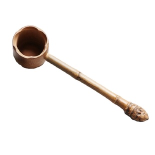 竹根水勺 分茶勺环保打酒器水勺水瓢酒勺 日式茶具茶道零配竹杯