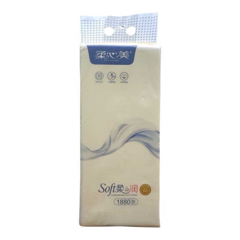 柔心美柔润底部抽纸1880张