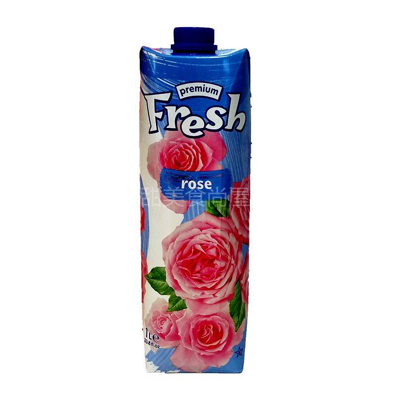 2瓶起包邮 保加利亚进口鲜芬fresh玫瑰果汁玫瑰水饮料1000ml