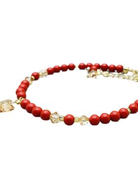 柏亦珠宝转运新款本命年朱砂手绳