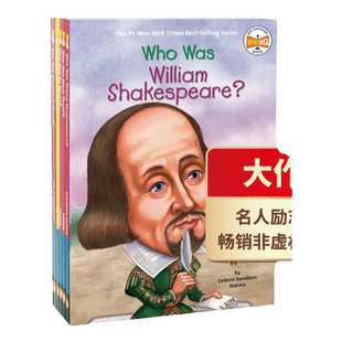 Who was/is系列6册 英文原版 大作家精选 莎士比亚 马克吐温 狄更斯 苏斯博士 达尔 JK罗琳等 非虚构桥梁章节书 名人传记 课外阅读