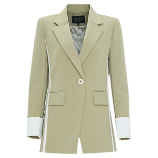 莱芙&middot;艾迪儿商场同款春新品拼色设计时髦职场通勤OL西装外