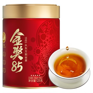 川红茶业官方特级非遗工夫红茶金奖85茶叶浓香型罐装125g