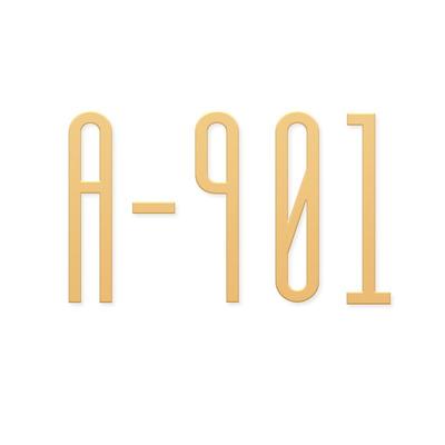 致彩优北欧风数字门牌古铜金立体