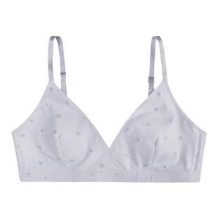 夏季透气薄款内衣女显小胸轻盈兔耳朵三角杯深V领聚拢文胸细肩带